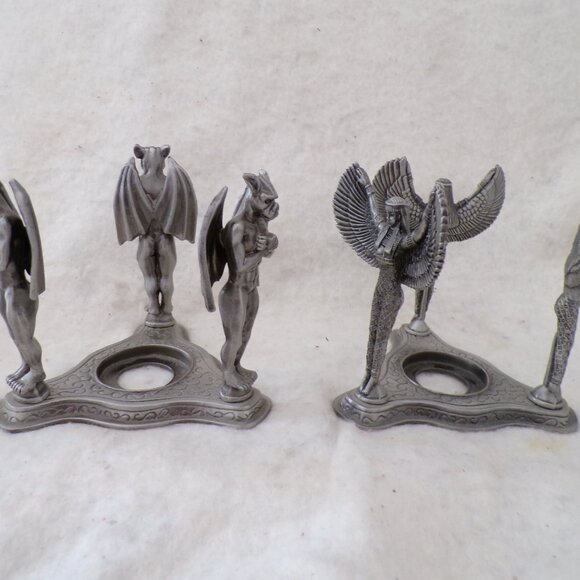 Lavaggi 4" Winged Angel Tea Light Holder Figurine Sculpture + Gargoyle - Picture 2 of 6